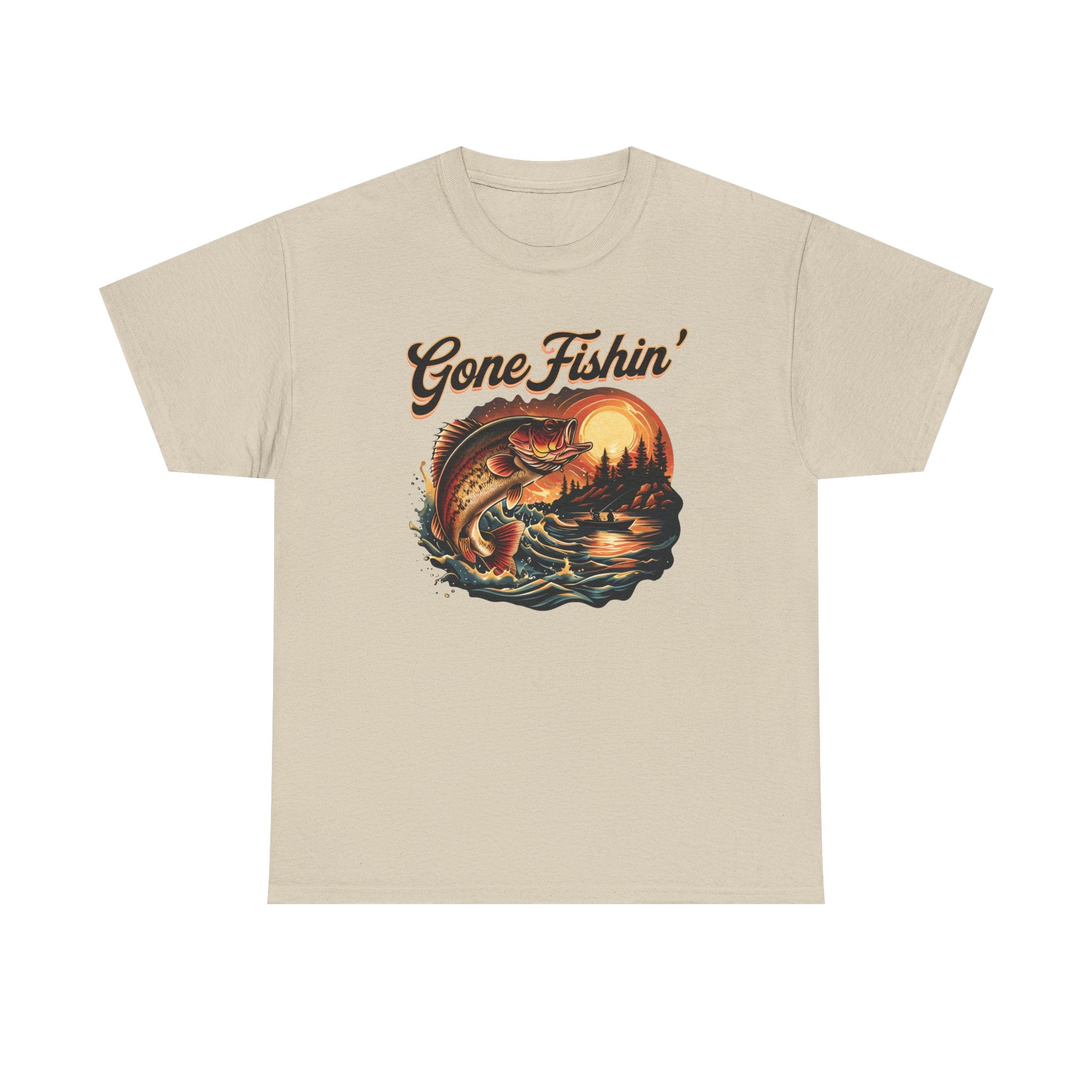 Gone Fishin’ Graphic Print T-Shirt