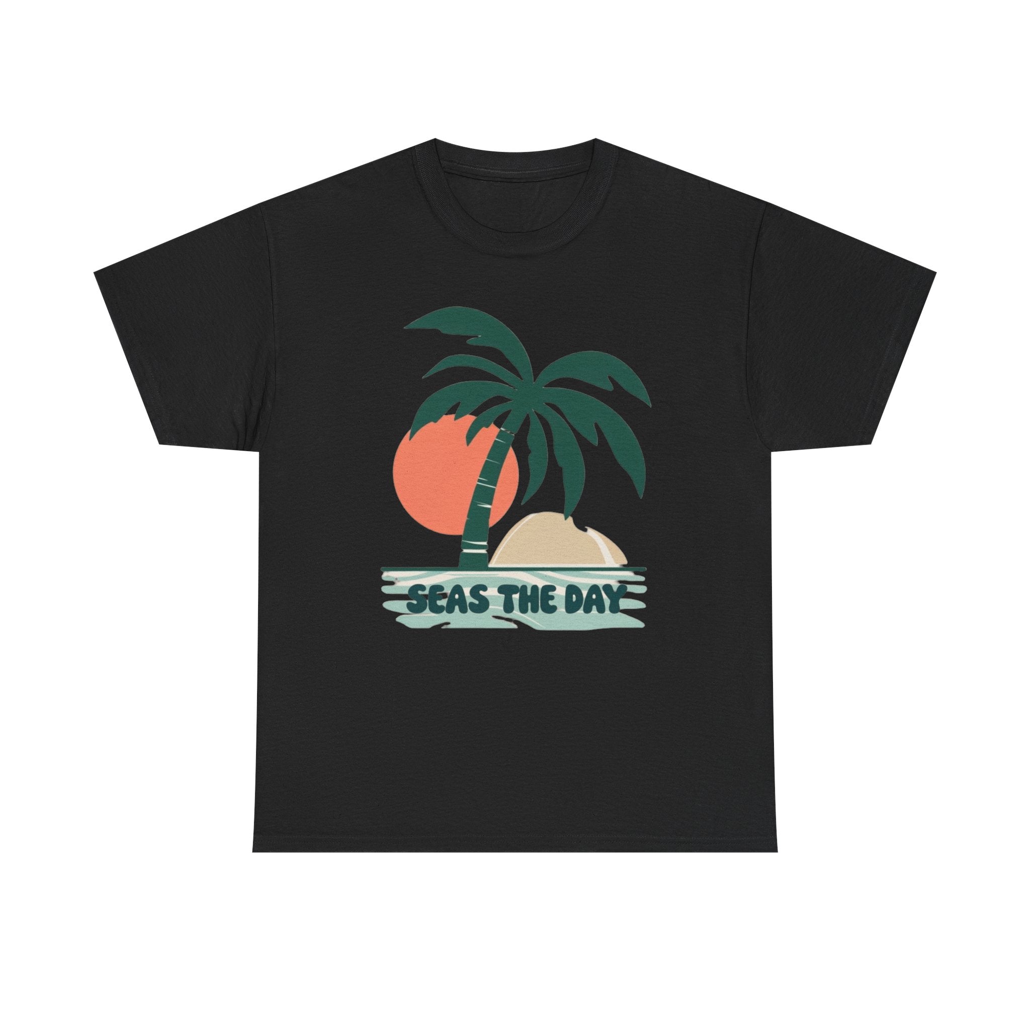 Seas the Day Shirt Palm Tree  Summer Graphic Tee