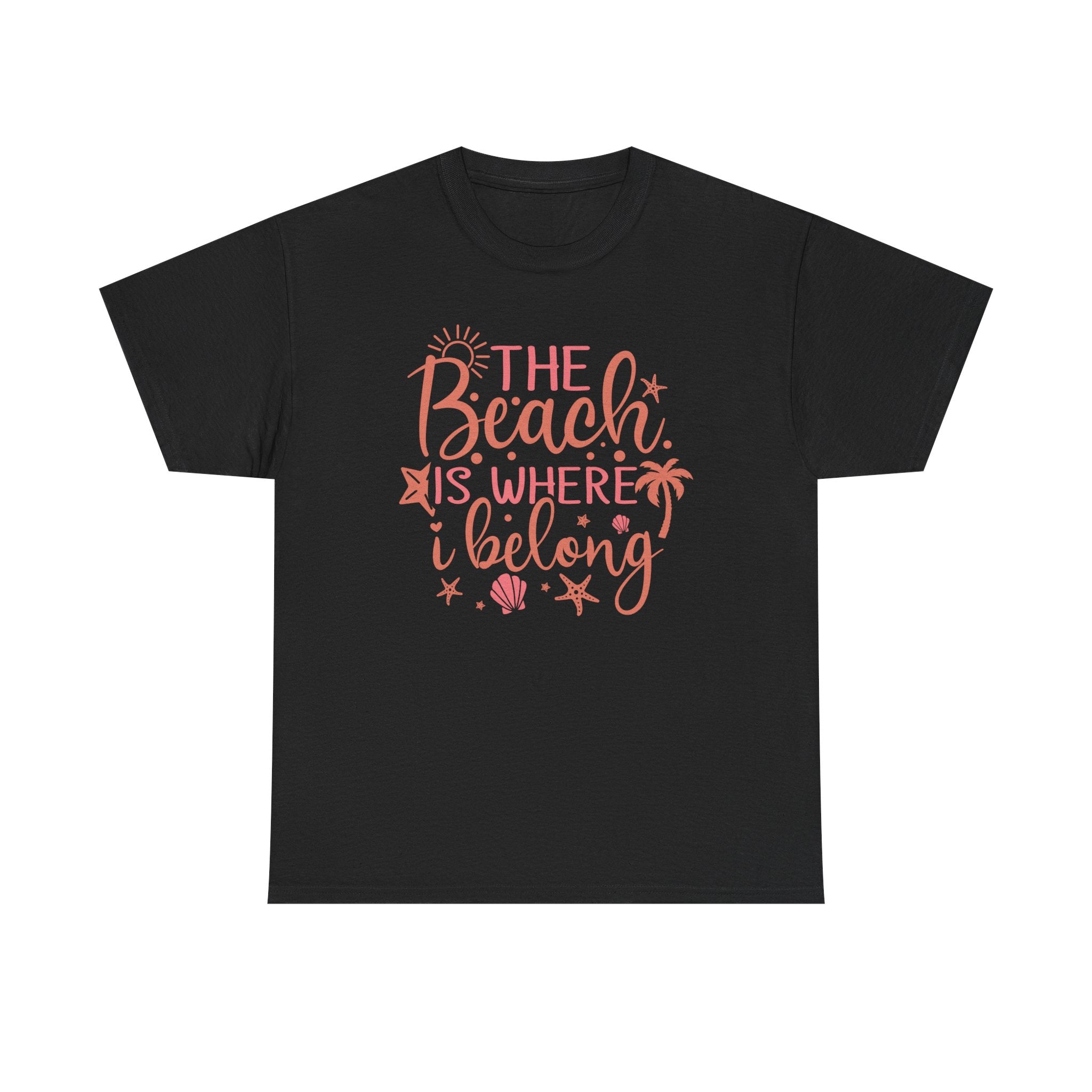 The Beach Is Where I Belong Shirt | Ocean Lover Coastal Graphic Tee