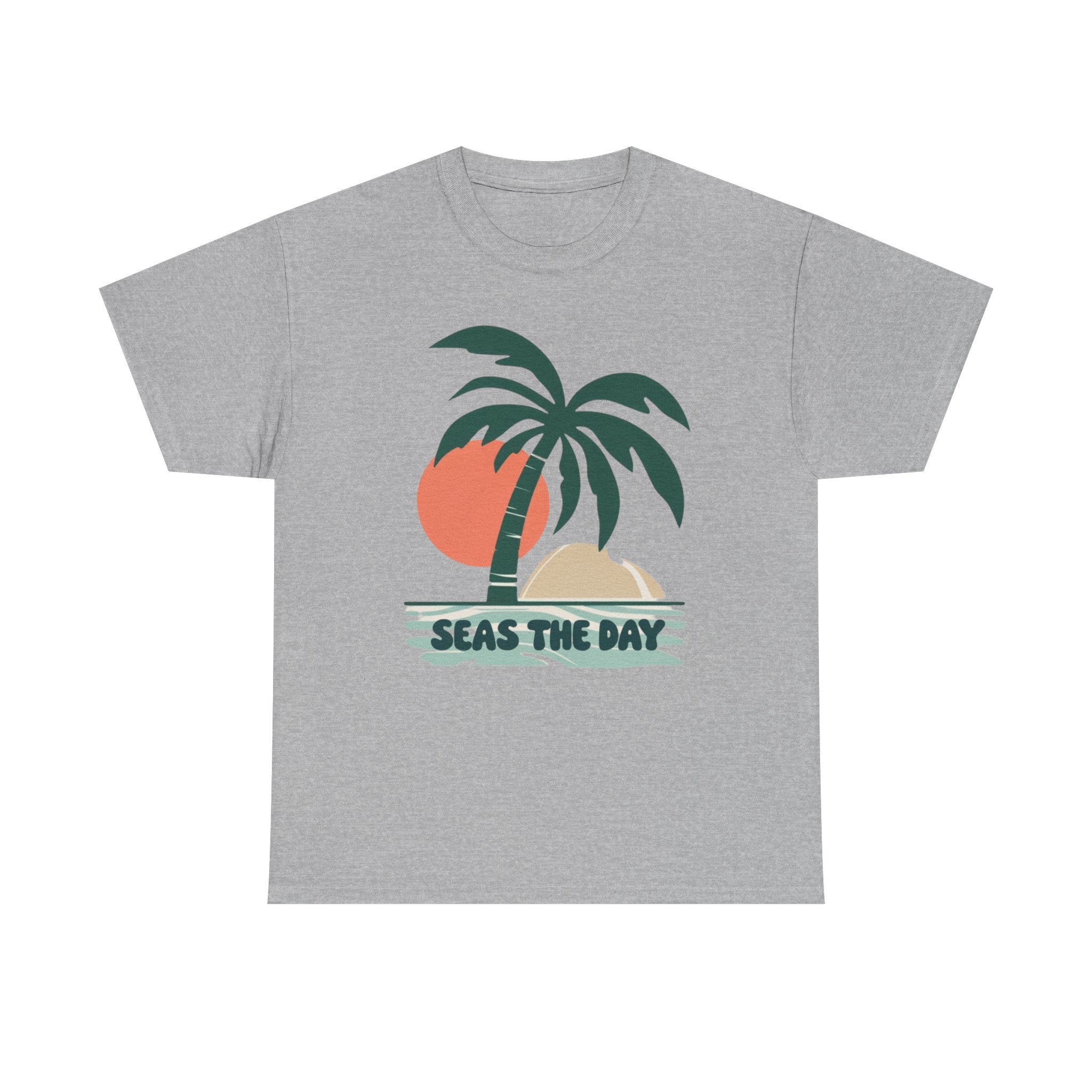 Seas the Day Shirt Palm Tree  Summer Graphic Tee