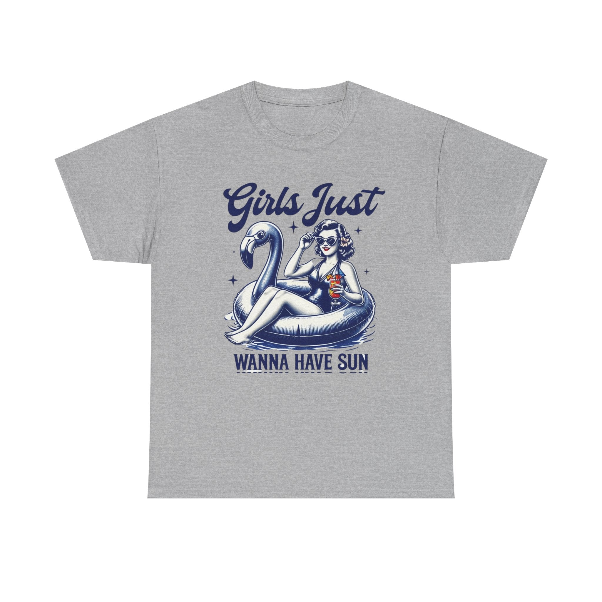 Girls Just Wanna Have Fun Shirt | Retro Poolside Pin-Up Summer Graphic Tee