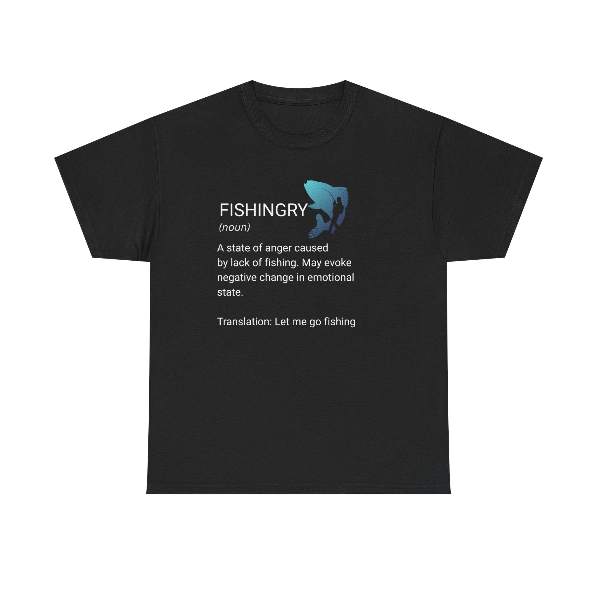 Fishingry T-Shirt – Let Me Go Fishing Graphic Print Tee