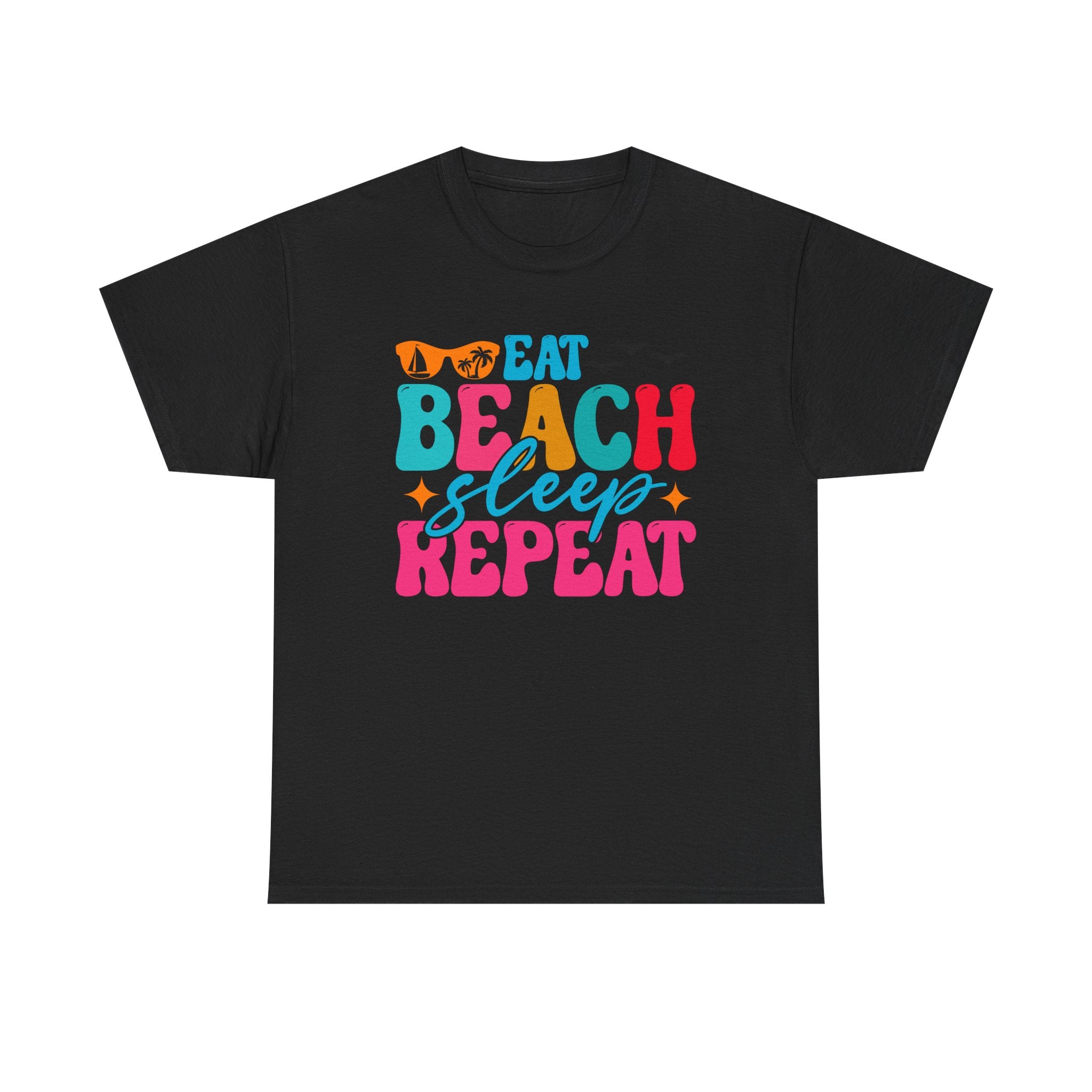Eat Beach Sleep Repeat Shirt | Summer Beach Life Graphic Tee