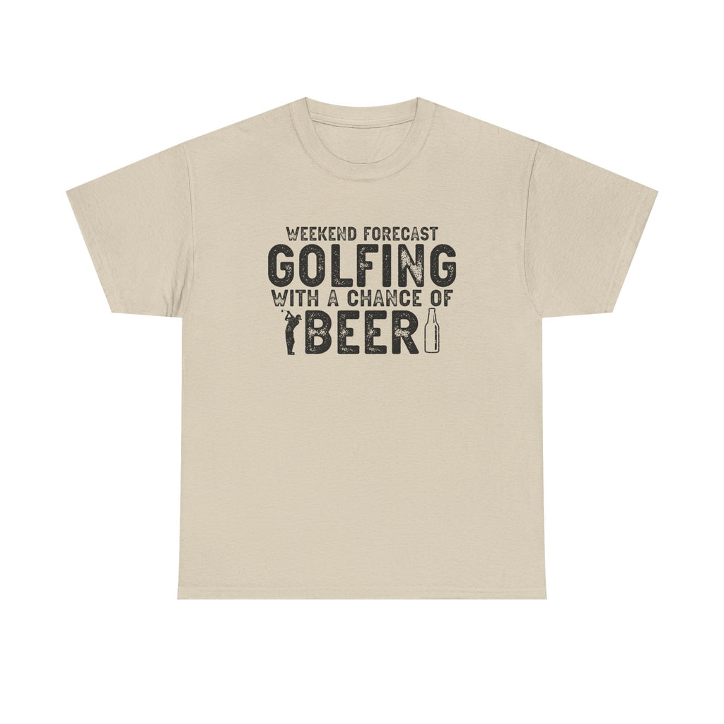 Weekend Forecast: Golfing with a Chance of Beer Graphic Print Tee