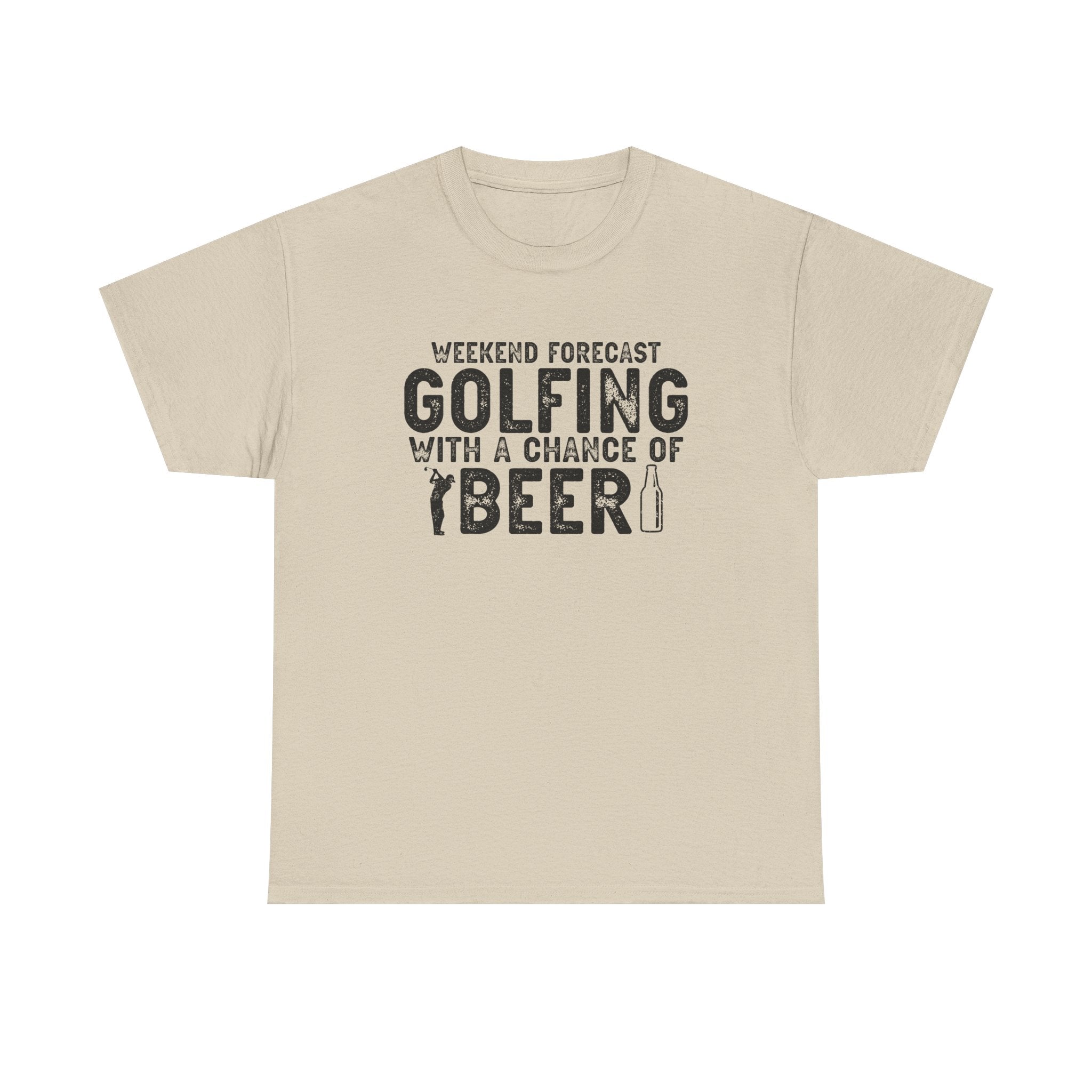 Weekend Forecast: Golfing with a Chance of Beer Graphic Print Tee