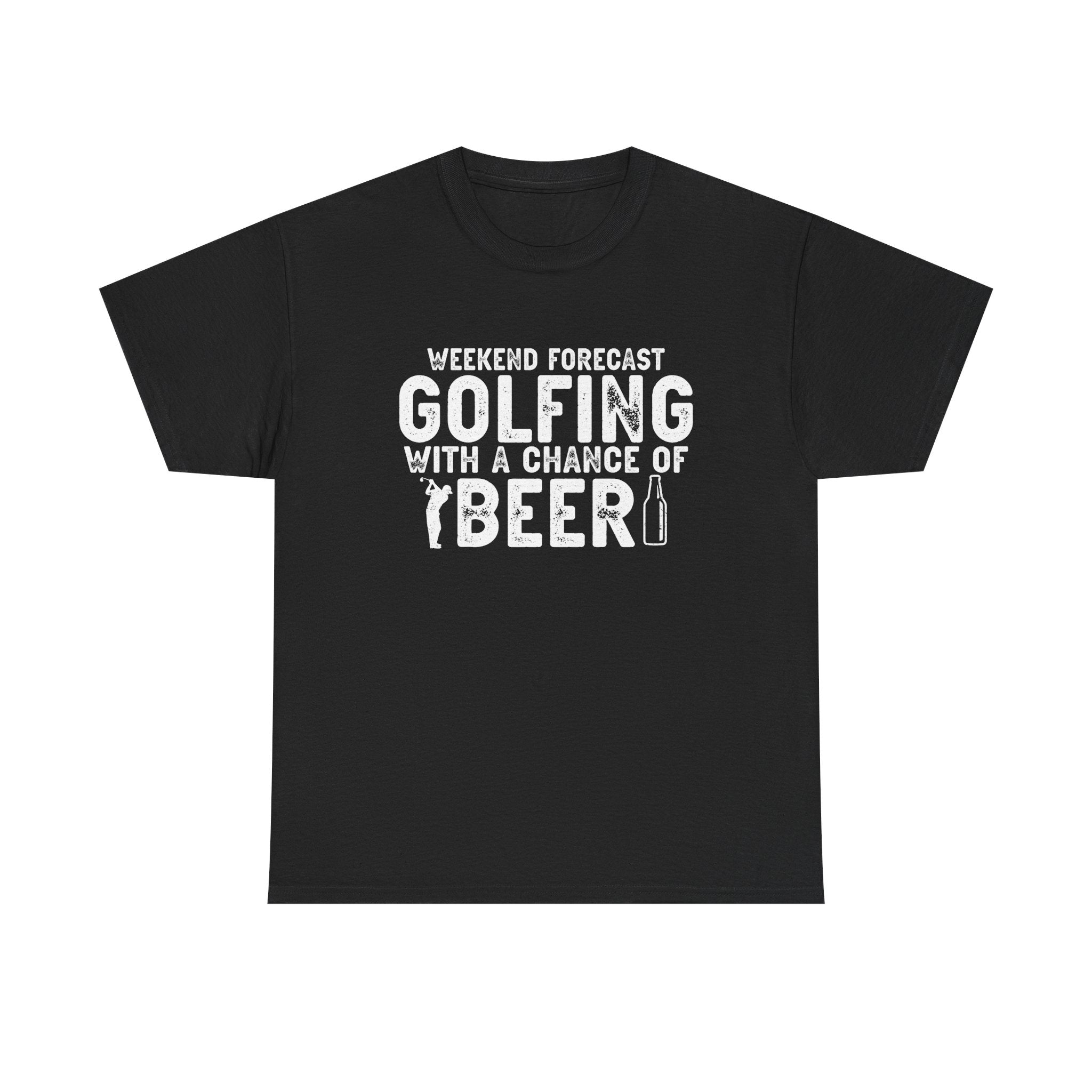 Weekend Forecast: Golfing with a Chance of Beer Graphic Print Tee