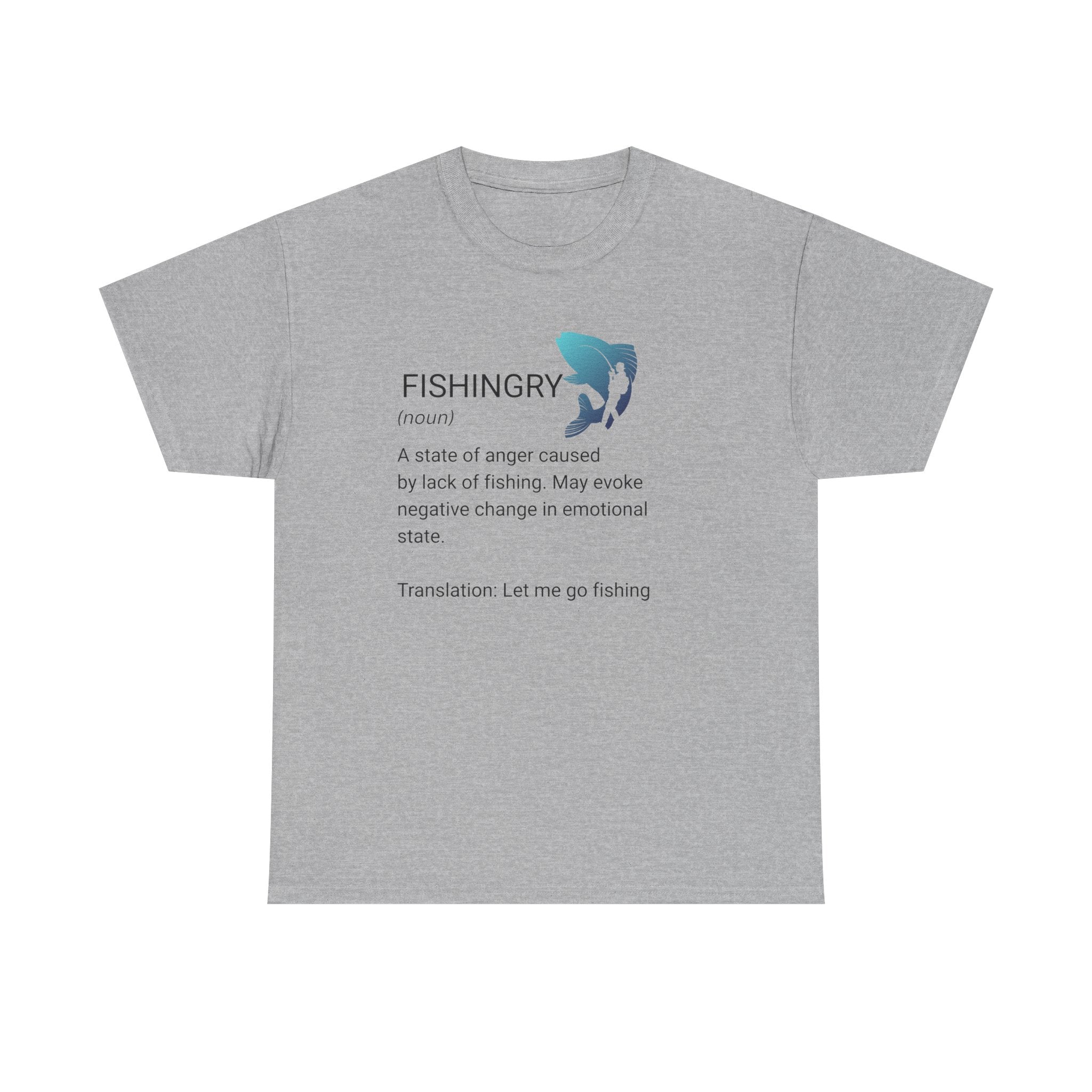 Fishingry T-Shirt – Let Me Go Fishing Graphic Print Tee