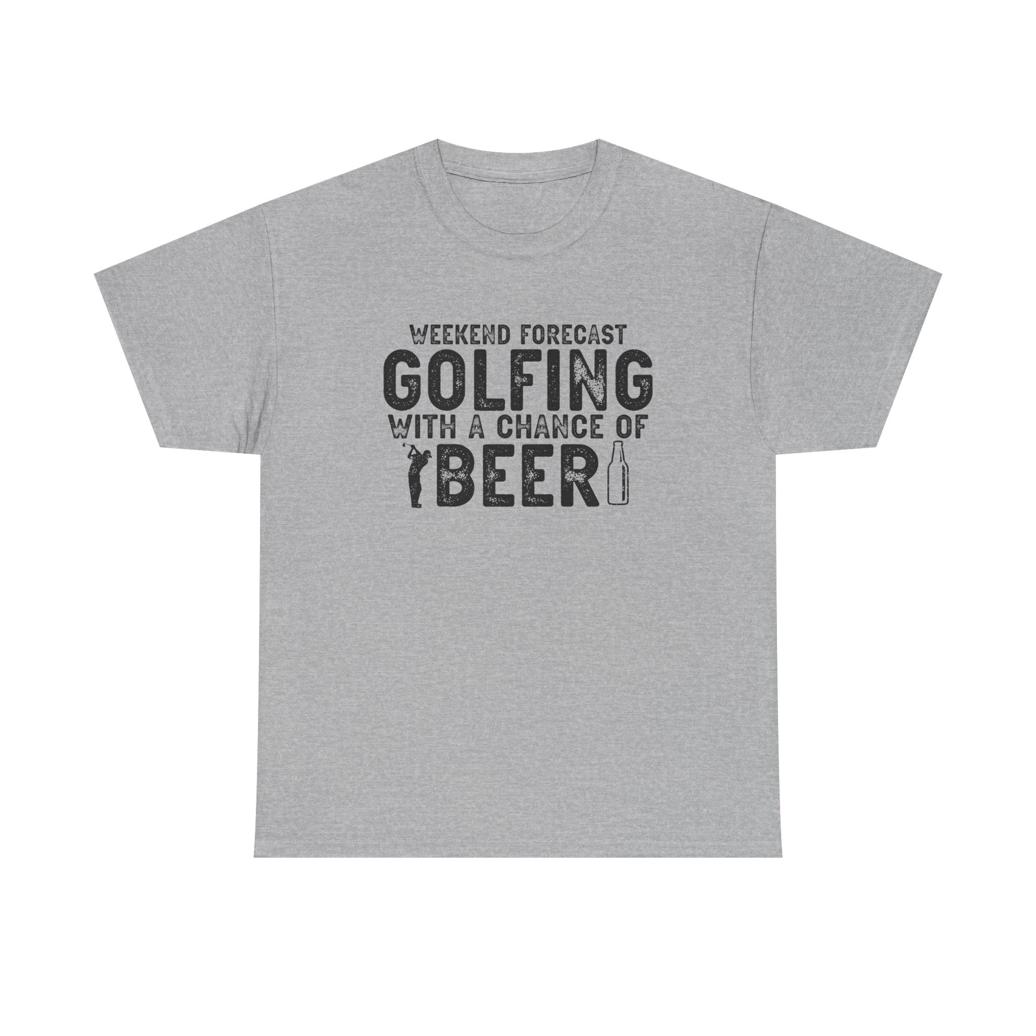 Weekend Forecast: Golfing with a Chance of Beer Graphic Print Tee