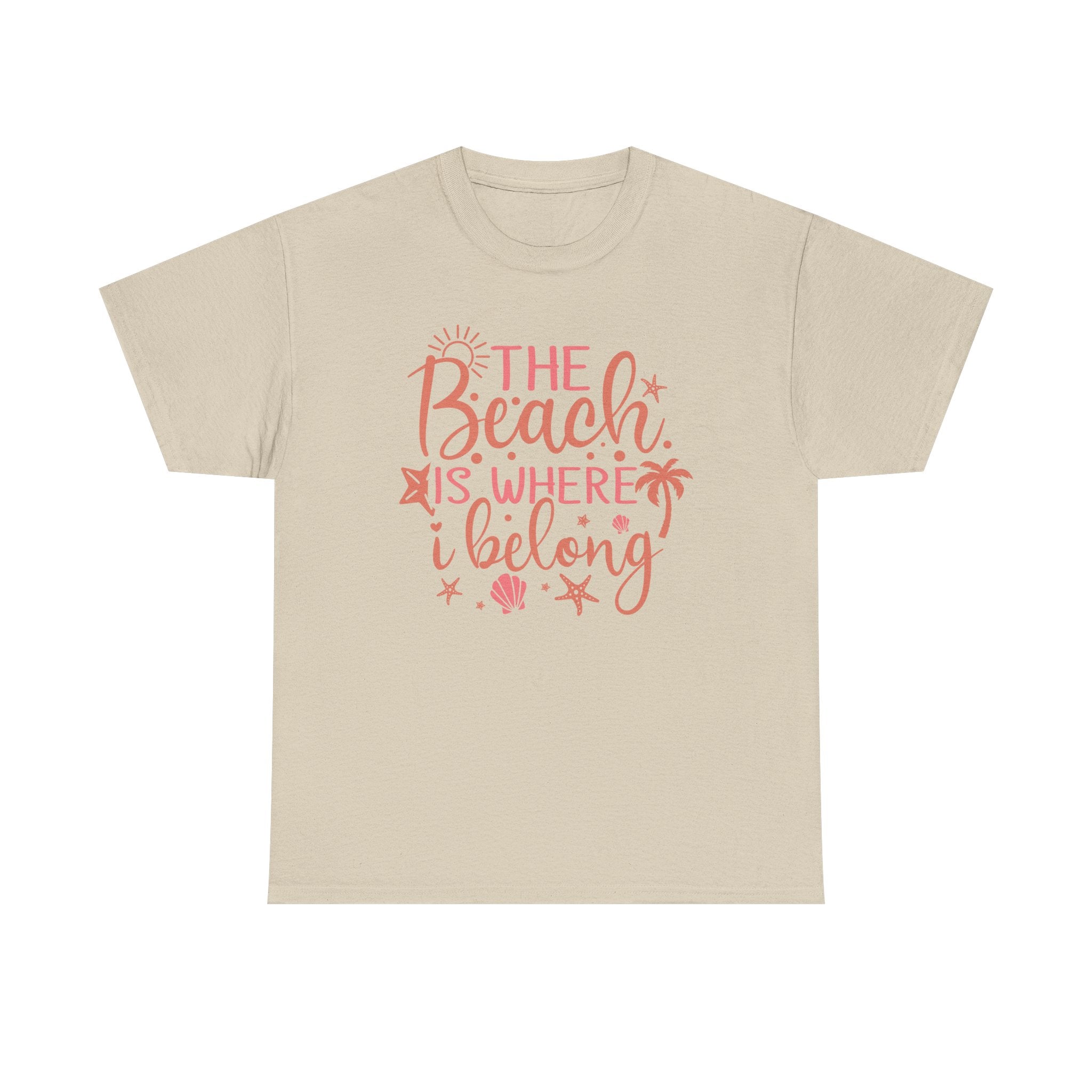 The Beach Is Where I Belong Shirt | Ocean Lover Coastal Graphic Tee