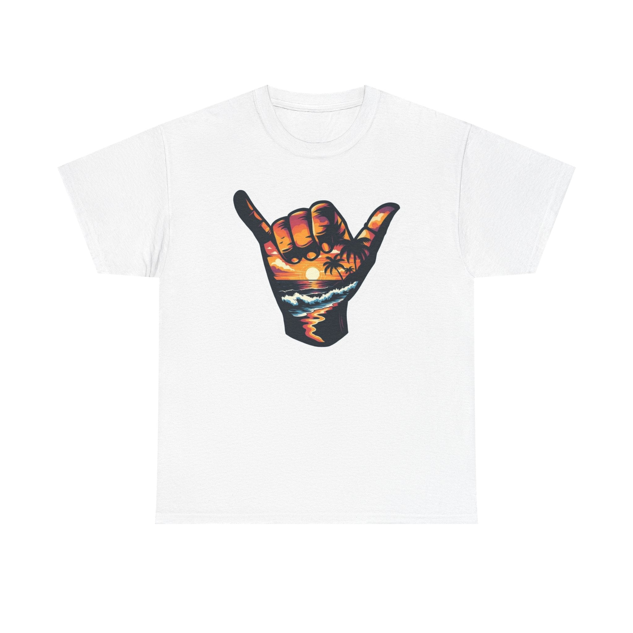 Shaka Sunset Shirt | Hang Loose Beach Vibes Graphic Tee