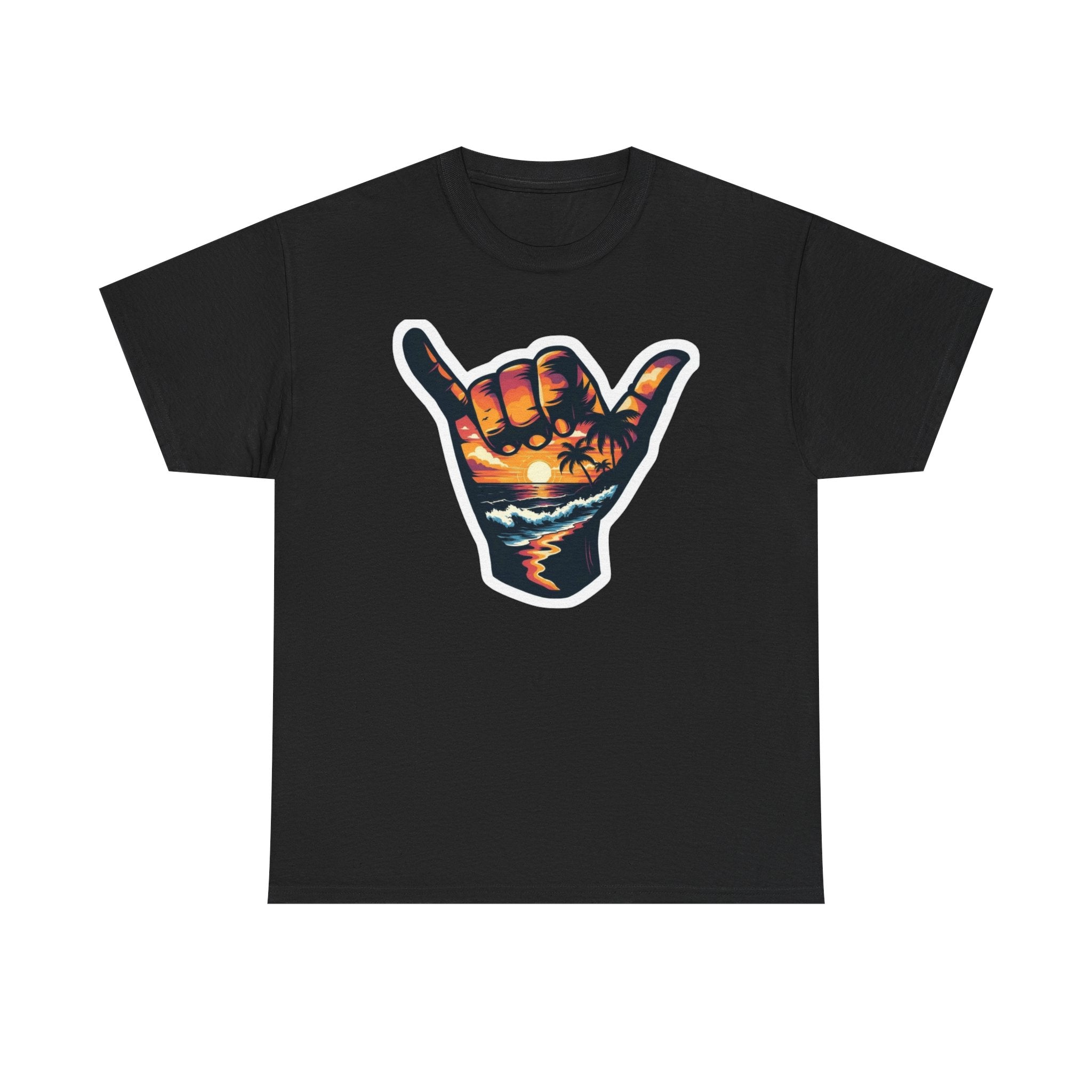 Shaka Sunset Shirt | Hang Loose Beach Vibes Graphic Tee