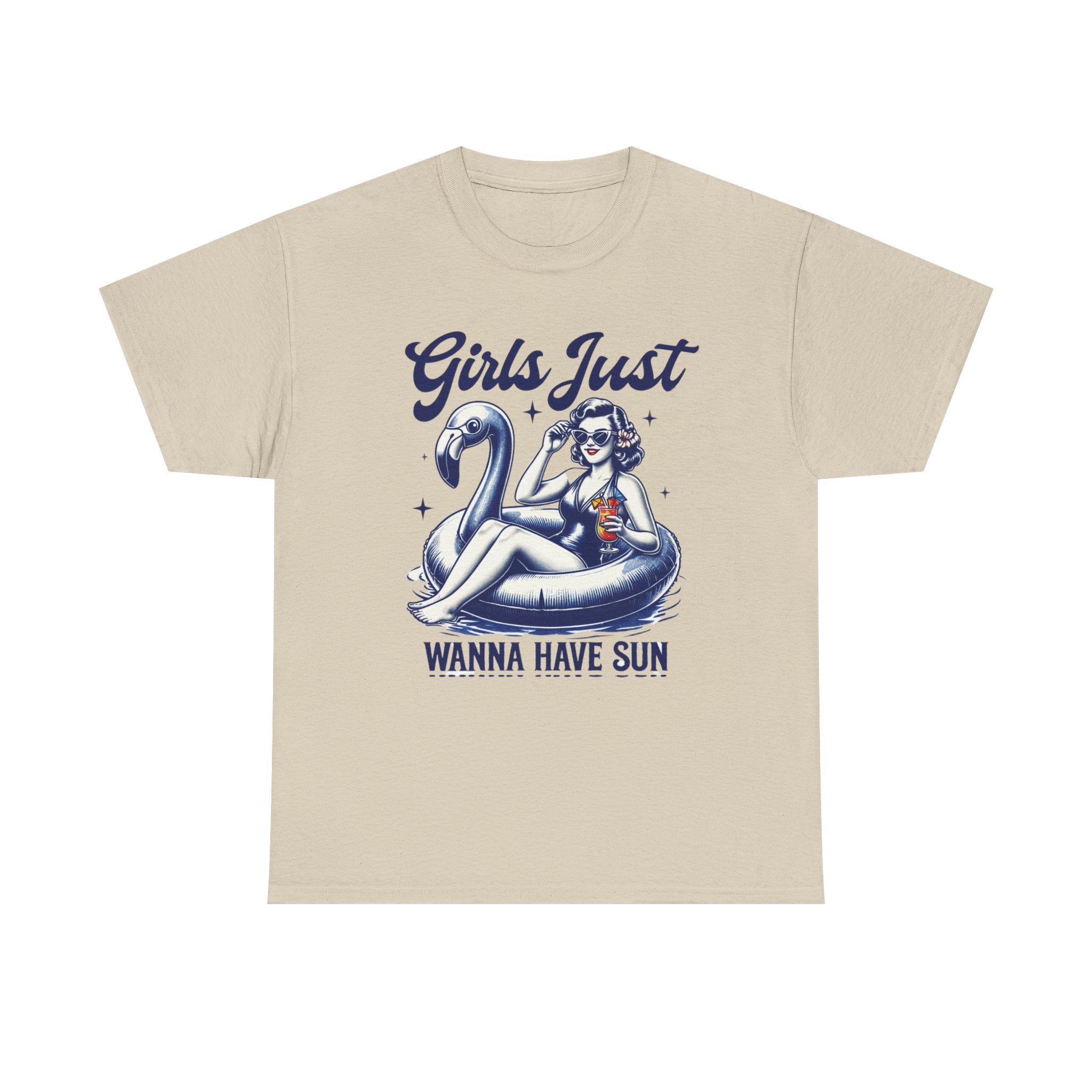 Girls Just Wanna Have Fun Shirt | Retro Poolside Pin-Up Summer Graphic Tee