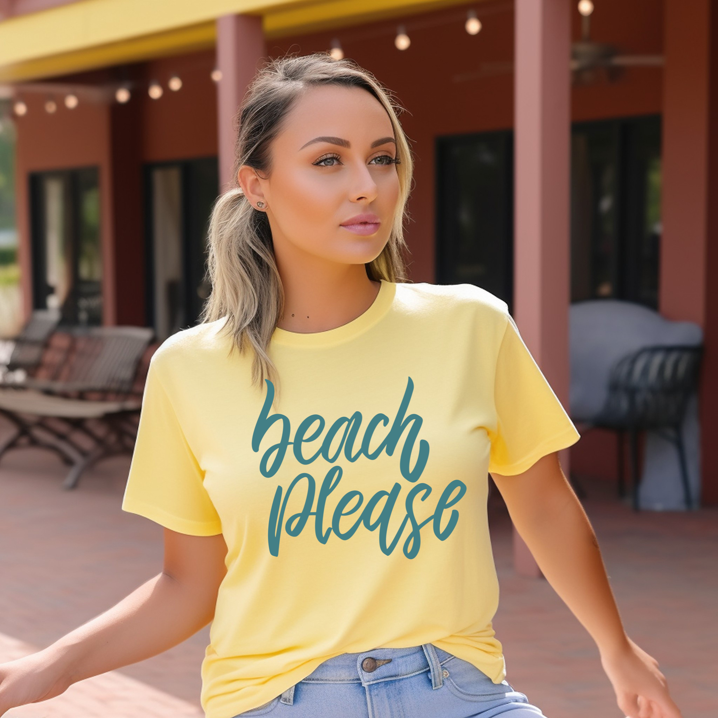 Beach Please Summer Graphic Tee