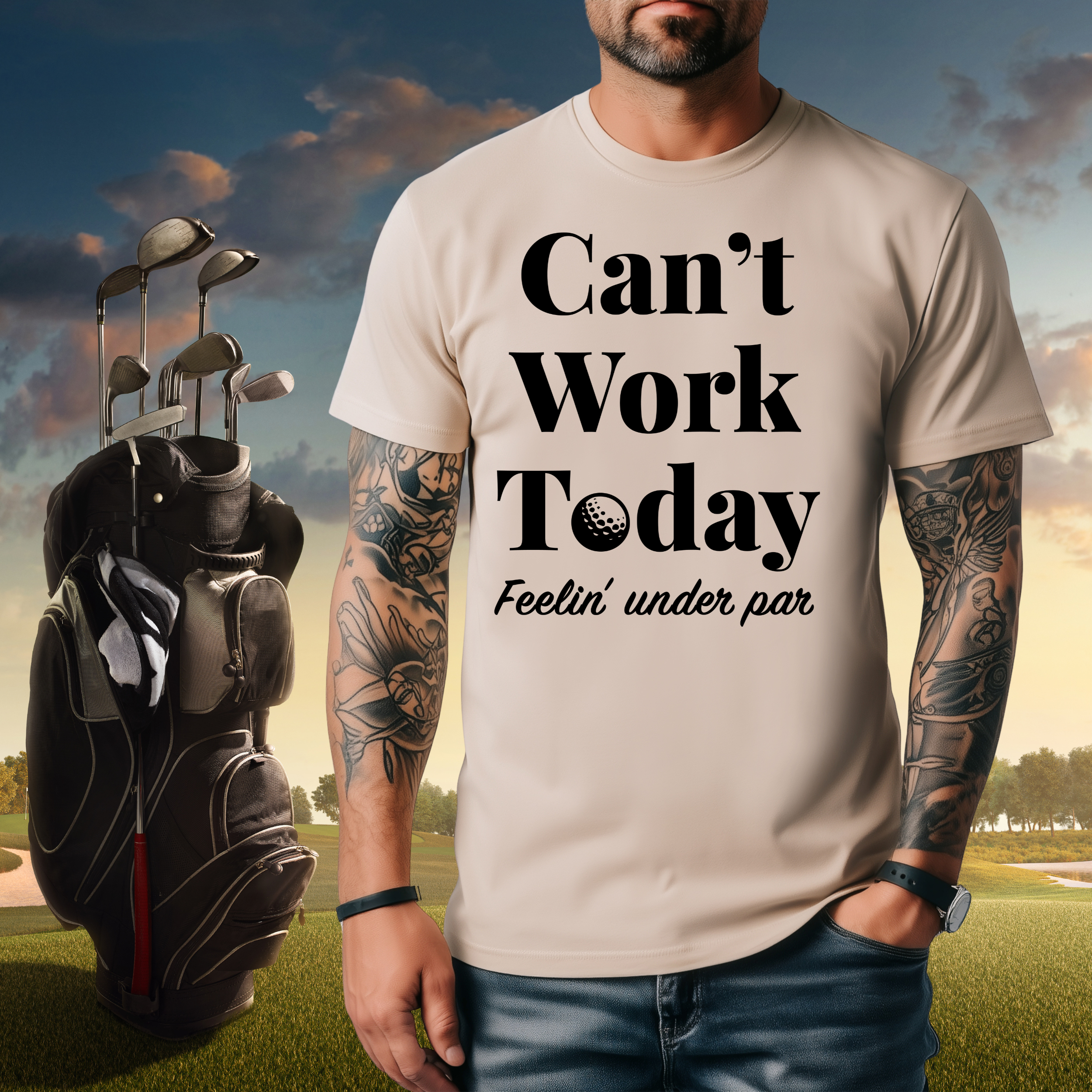 Can’t Work Today, Feelin’ Under Par Tee