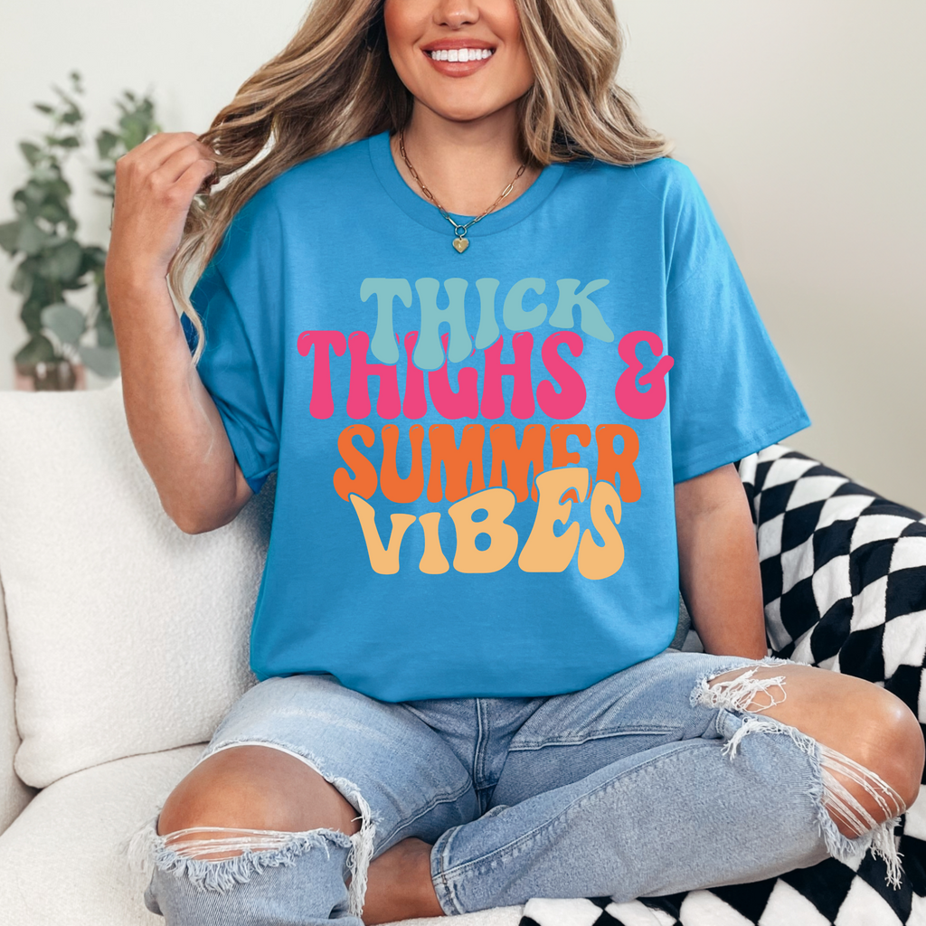 Thick Thighs & Summer Vibes Graphic Tee
