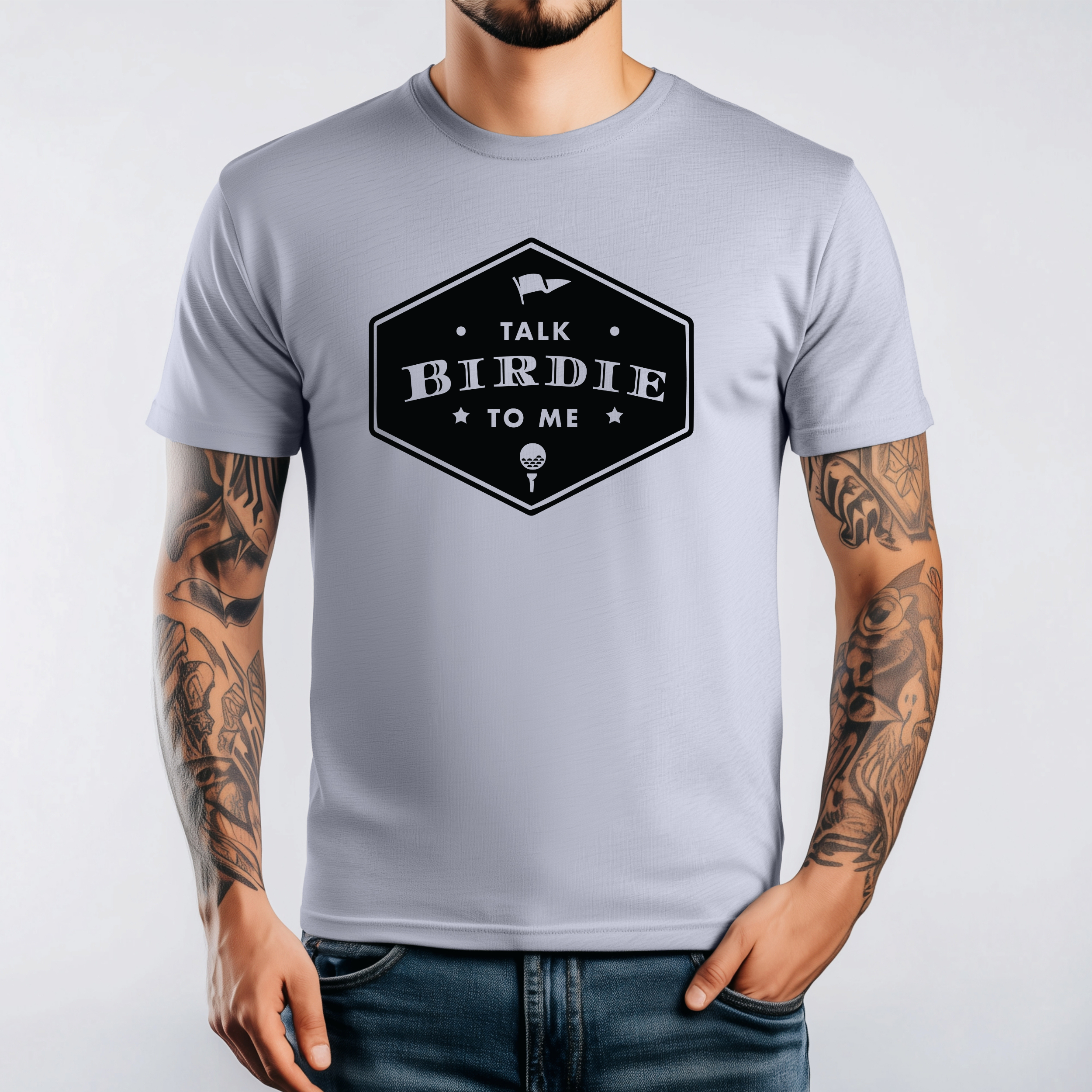 Talk Birdie to Me Golf Graphic Print Tee