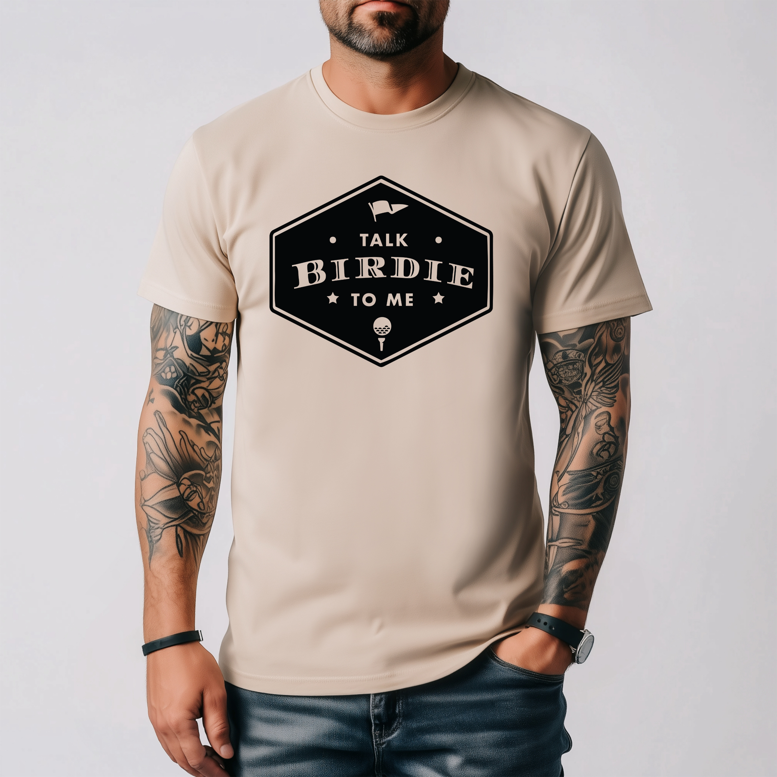 Talk Birdie to Me Golf Graphic Print Tee
