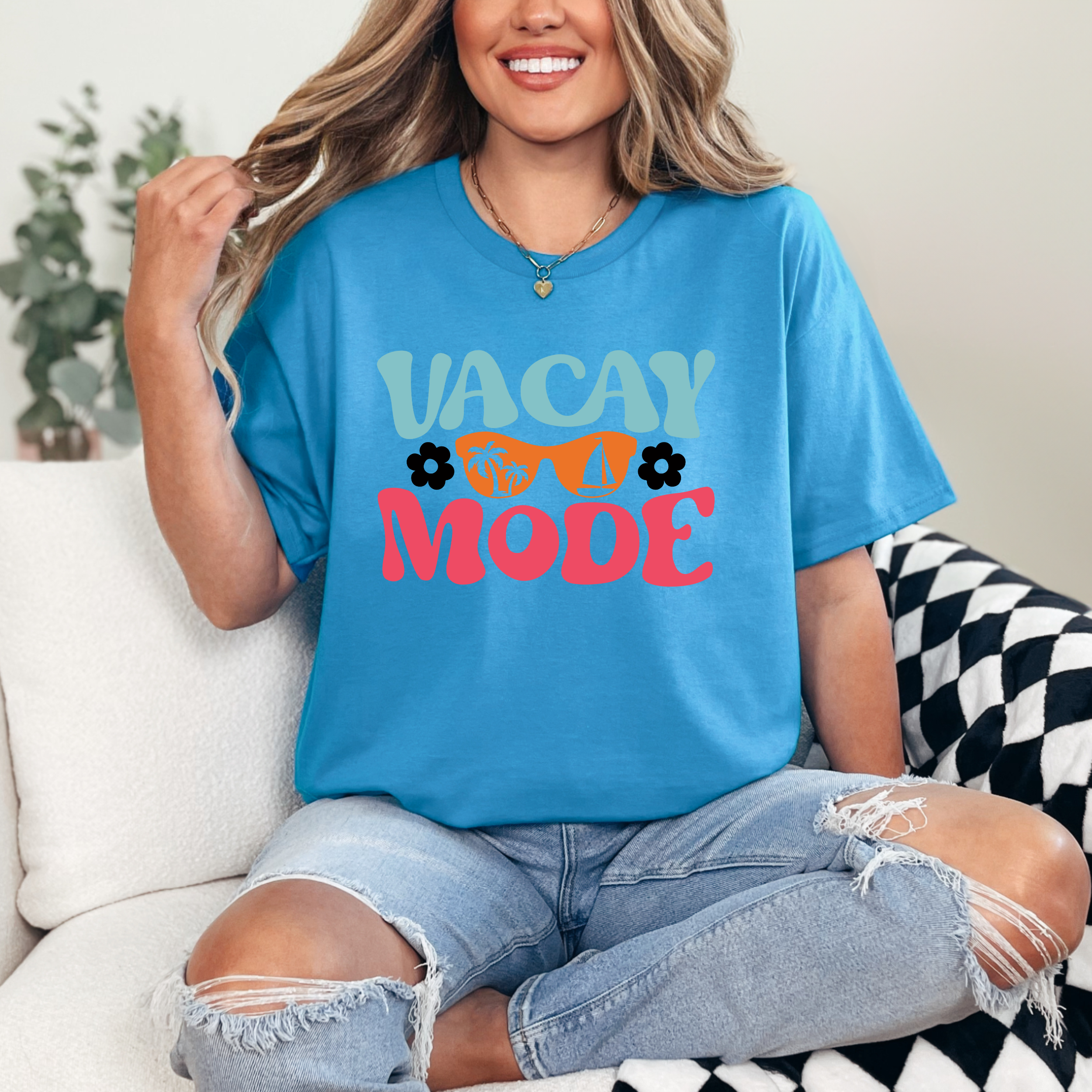 Vacay Mode Graphic Print Tee