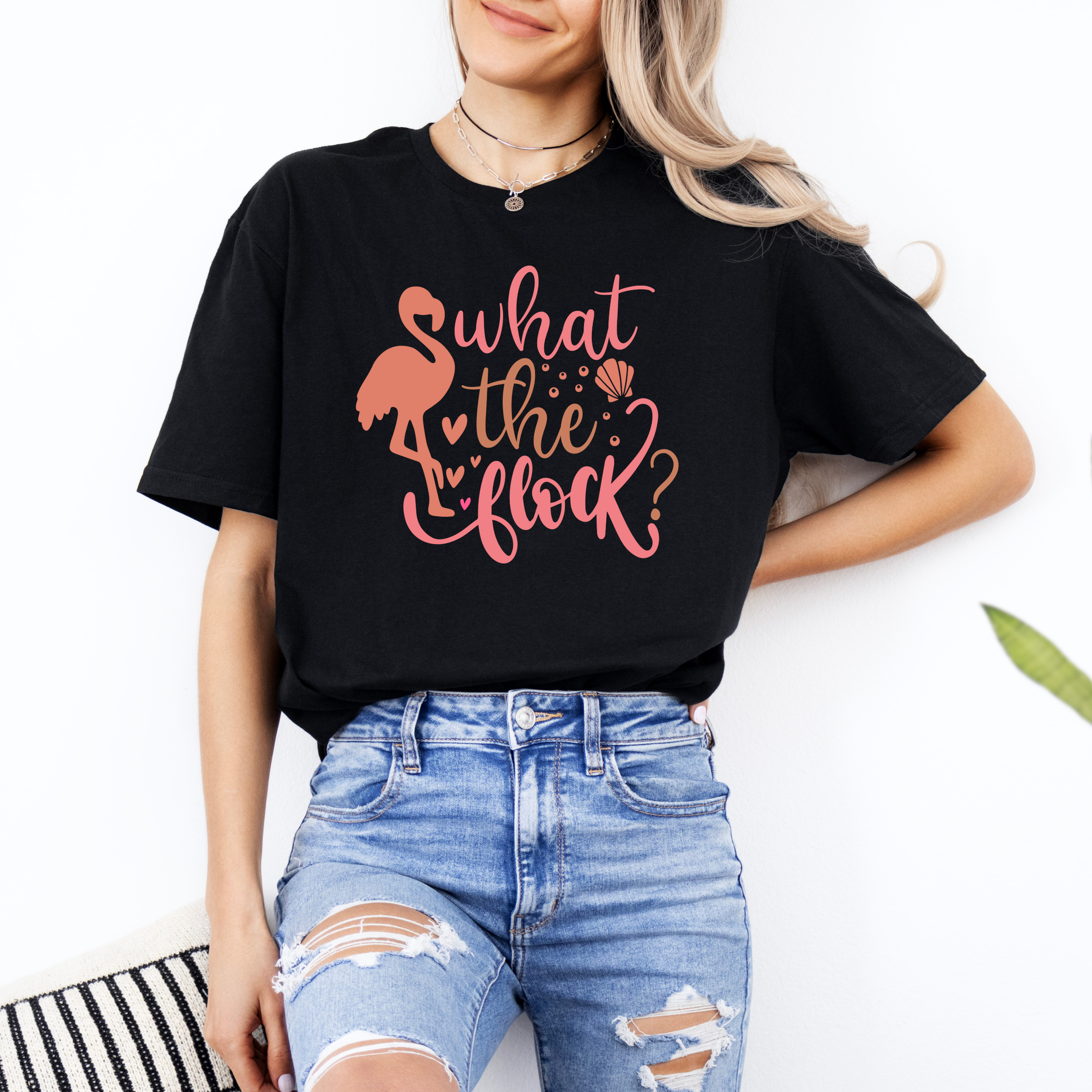 What The Flock Flamingo Graphic Tee