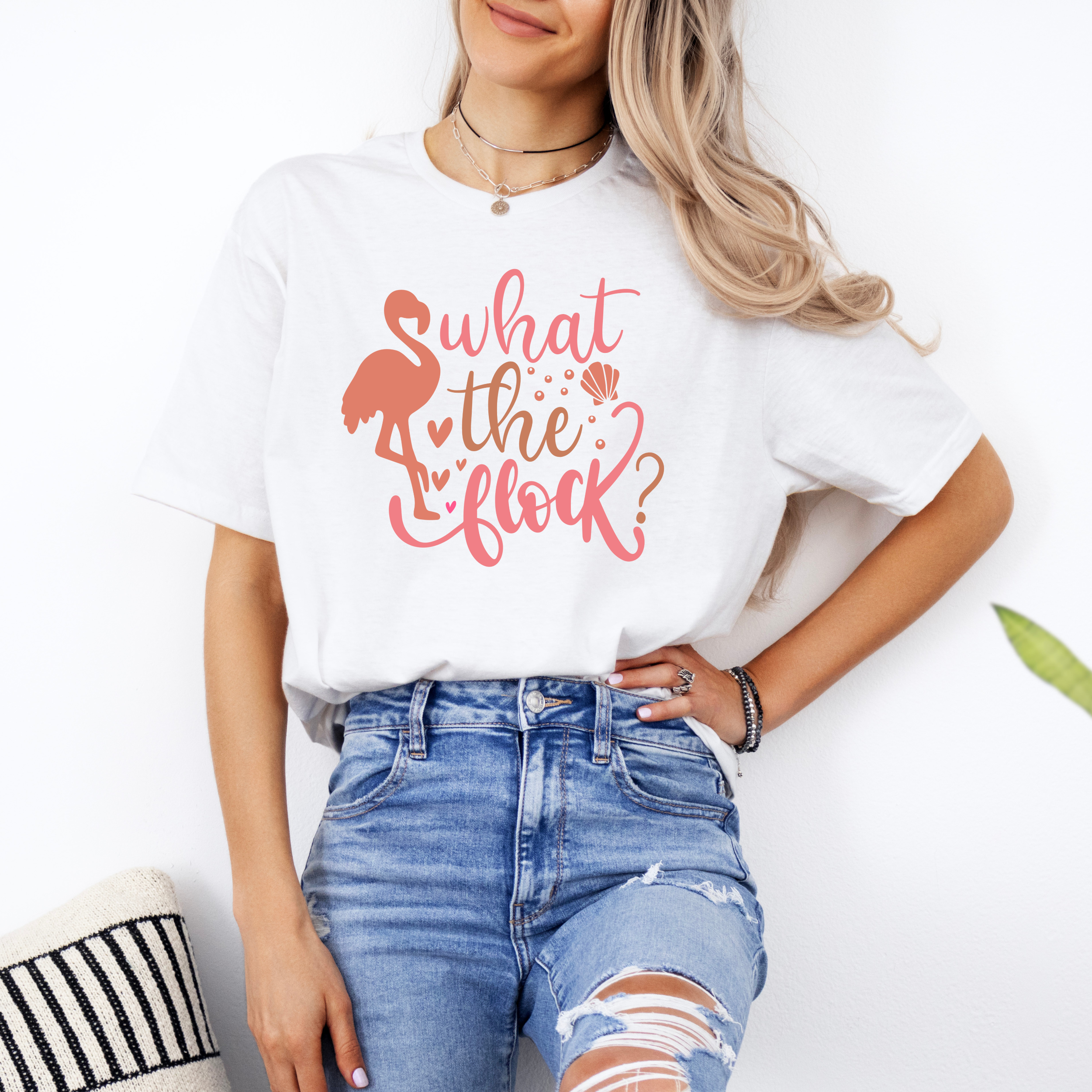What The Flock Flamingo Graphic Tee