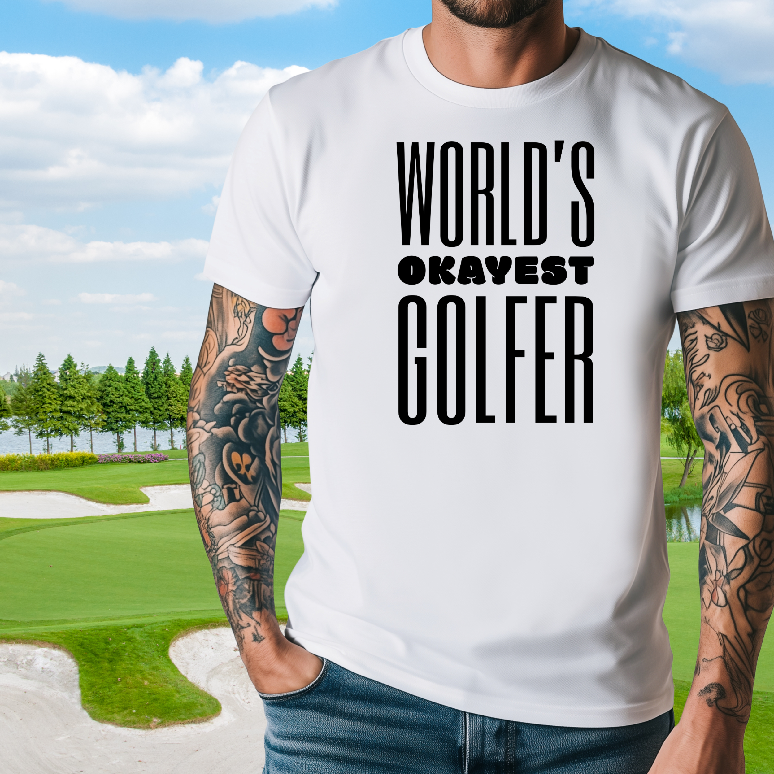World’s Okayest Golfer Tee